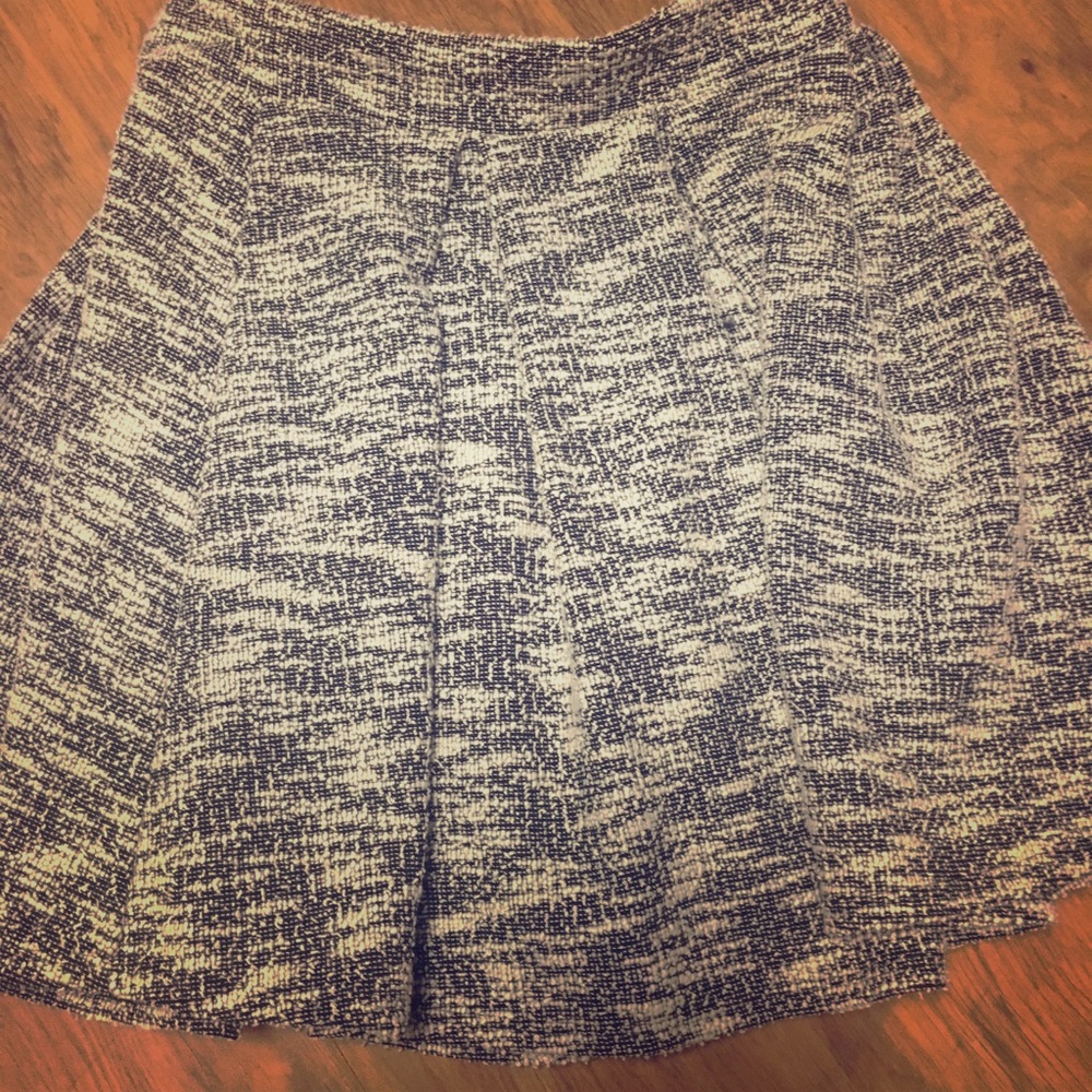 Black and White Skater Skirt